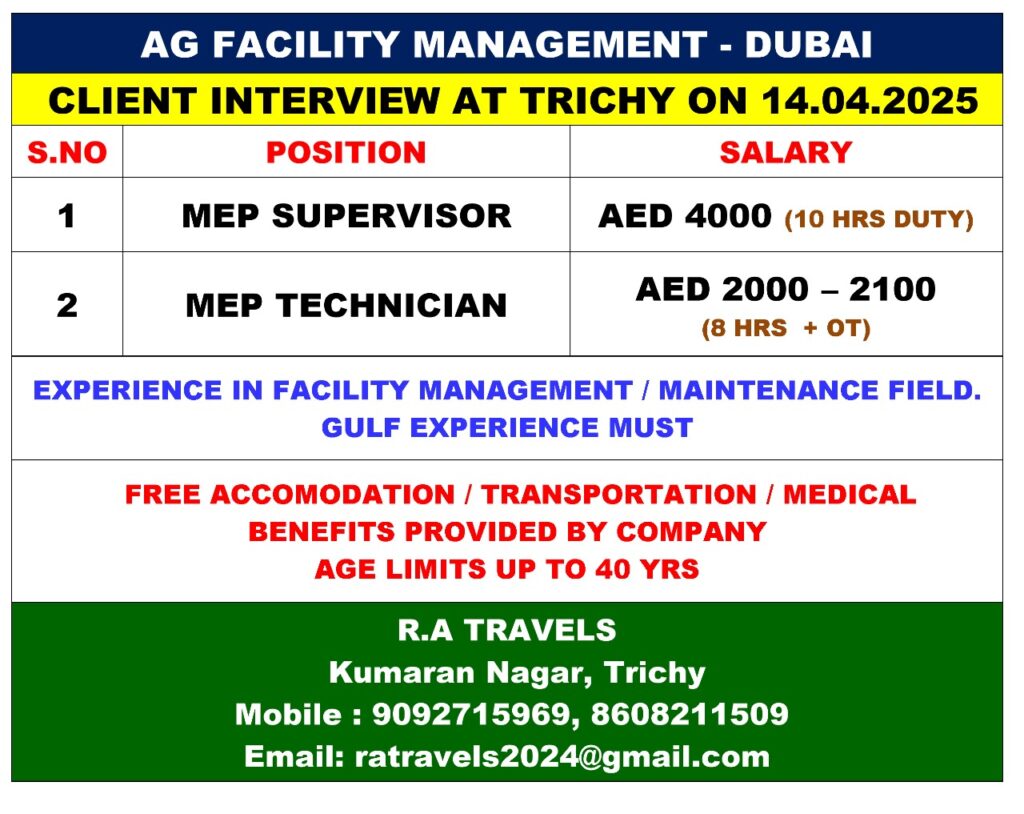 AG FACILITY MANAGEMENT IN DUBAI