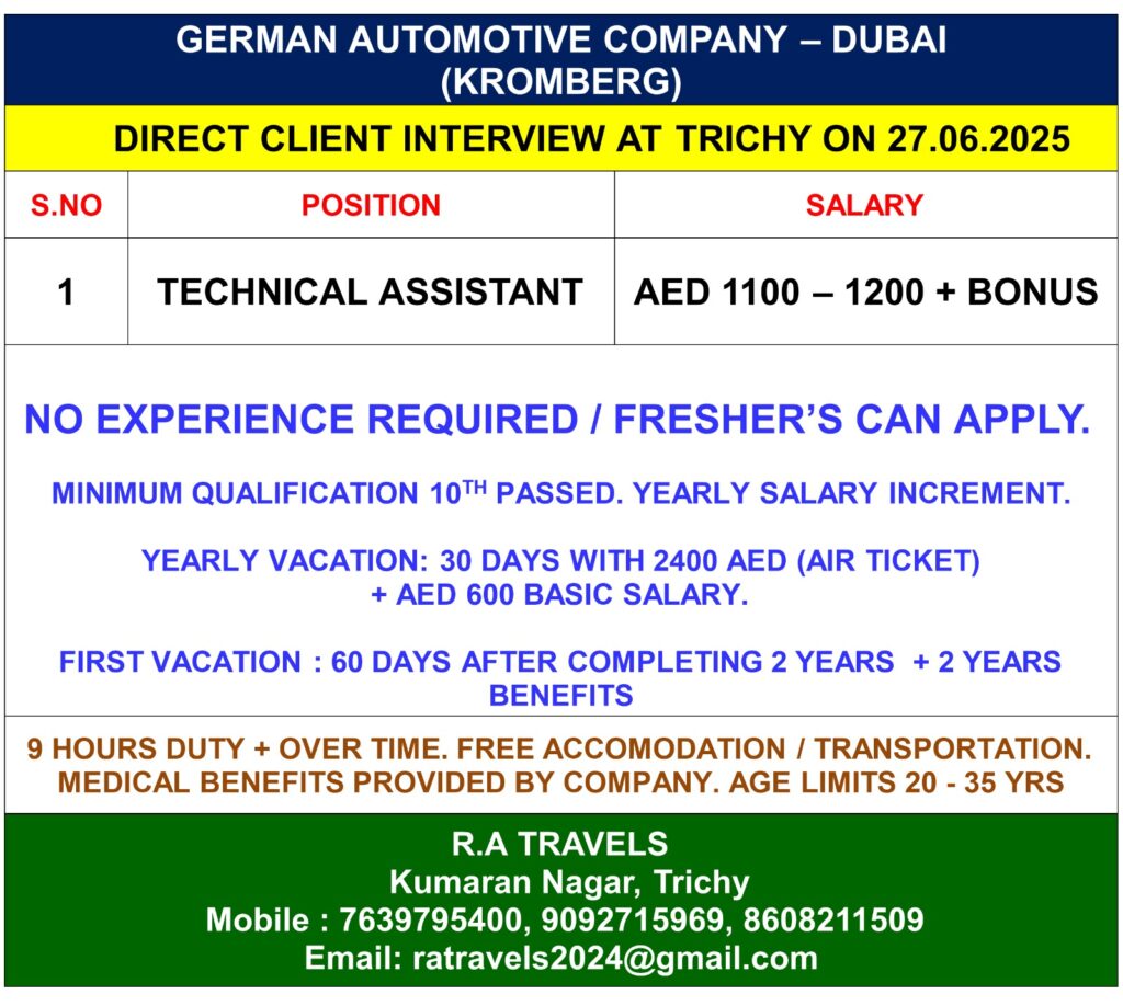 GERMAN AUTOMOTIVE COMPANY IN DUBAI