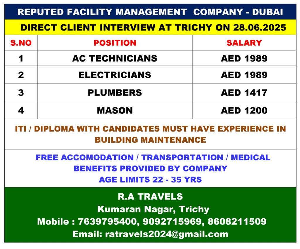 REPUTED FACILITY MANAGEMENT COMPANY IN DUBAI