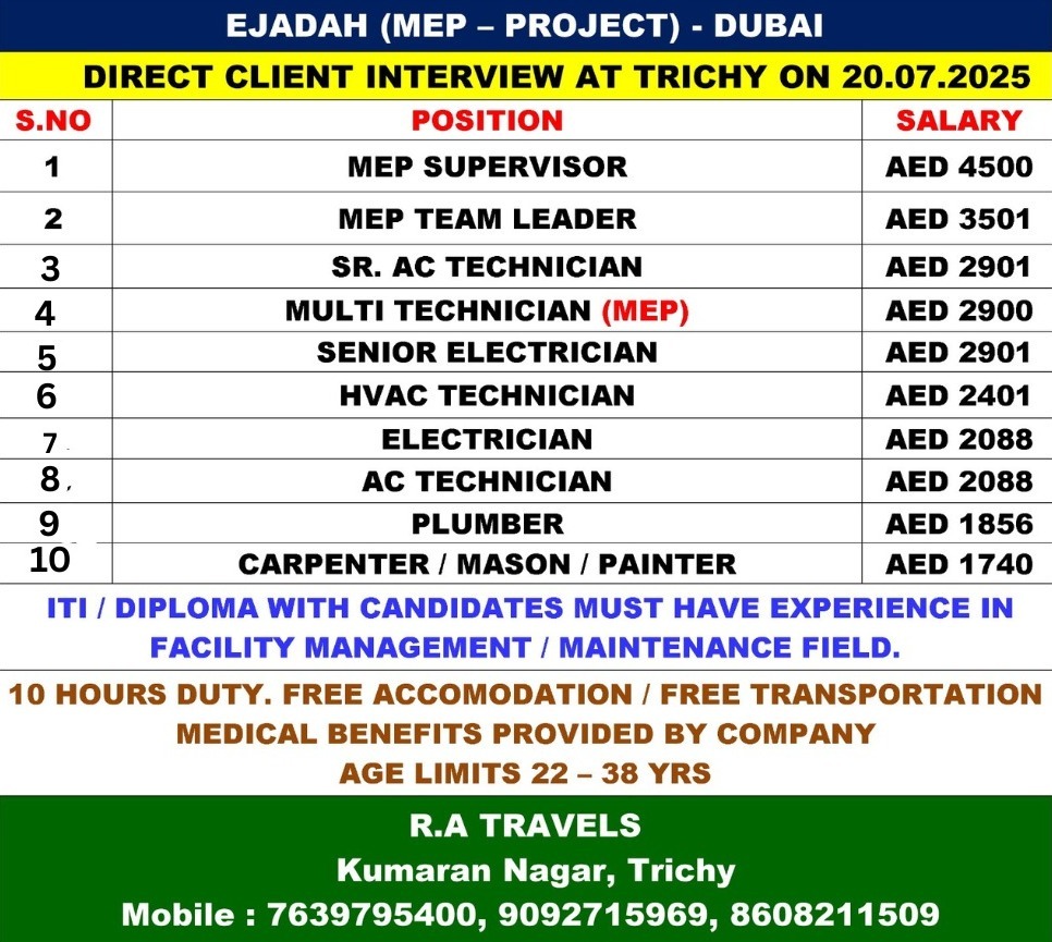 EJADAH (MEP – PROJECT) IN DUBAI