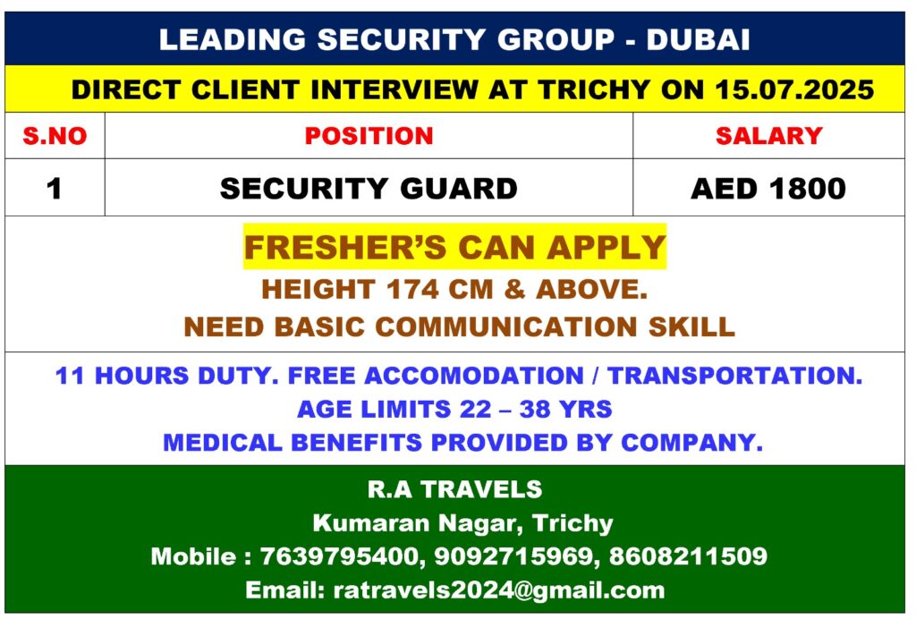 LEADING SECURITY GROUP IN DUBAI