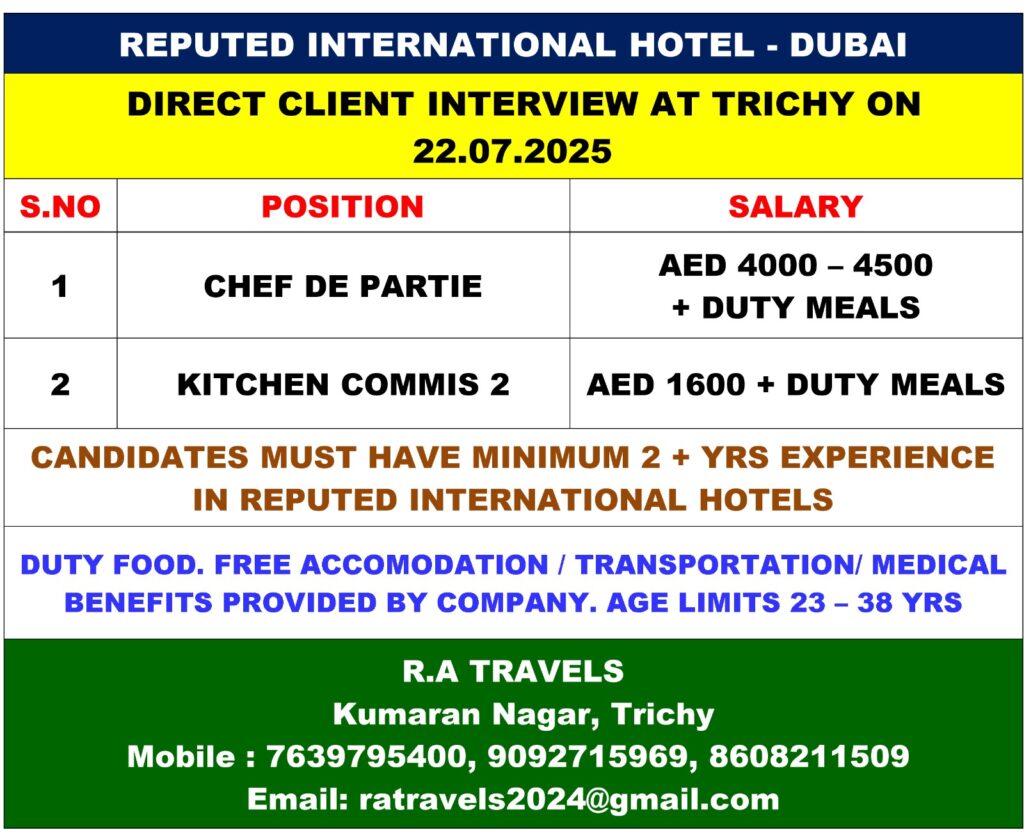 REPUTED INTERNATIONAL HOTEL IN DUBAI