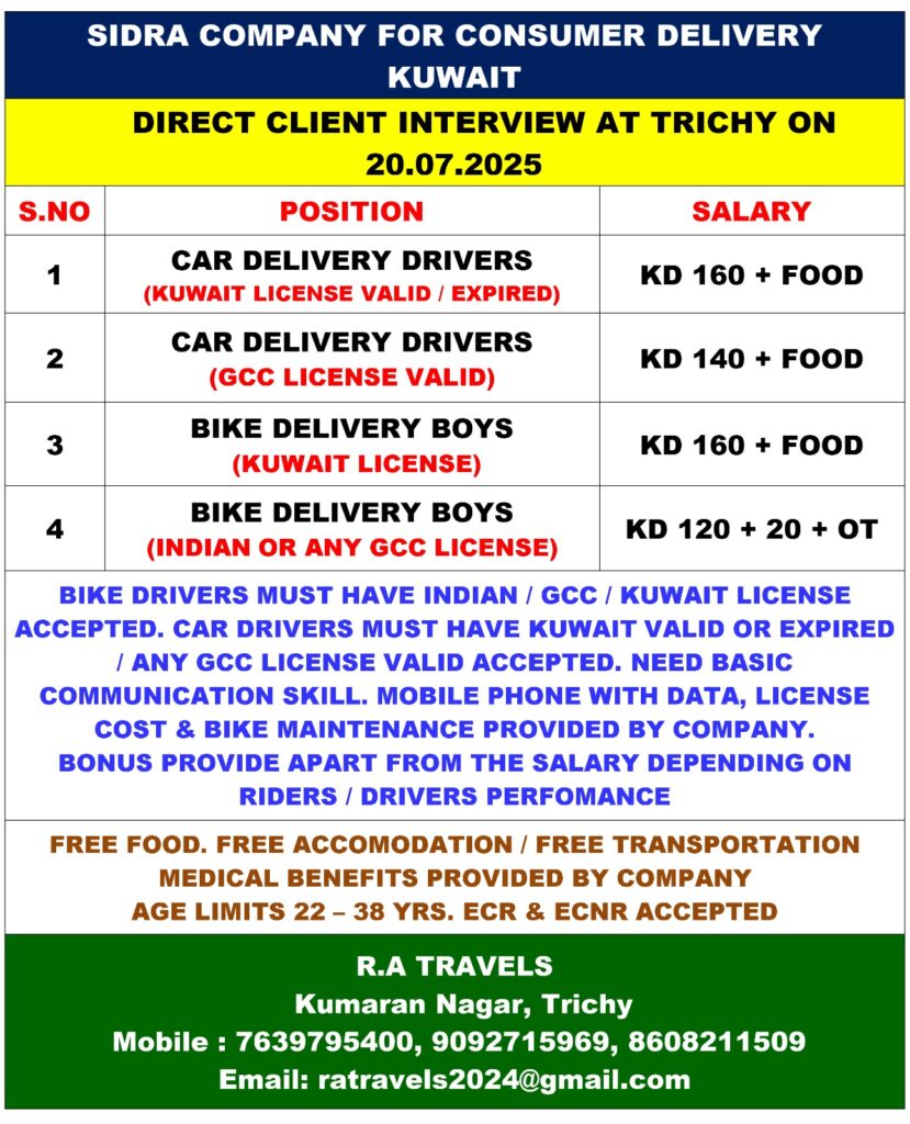 SIDRA COMPANY FOR CONSUMER DELIVERY IN KUWAIT