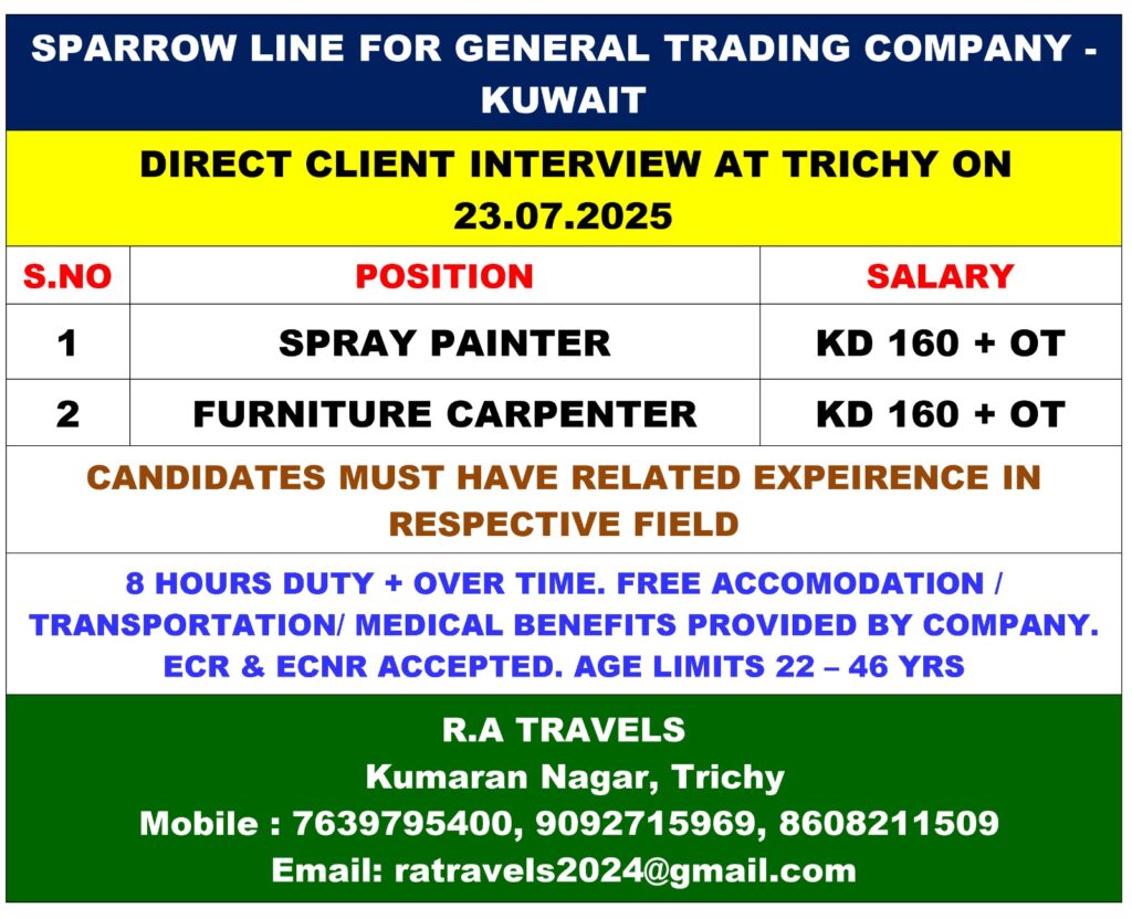 SPARROW LINE FOR GENERAL TRADING COMPANY IN KUWAIT