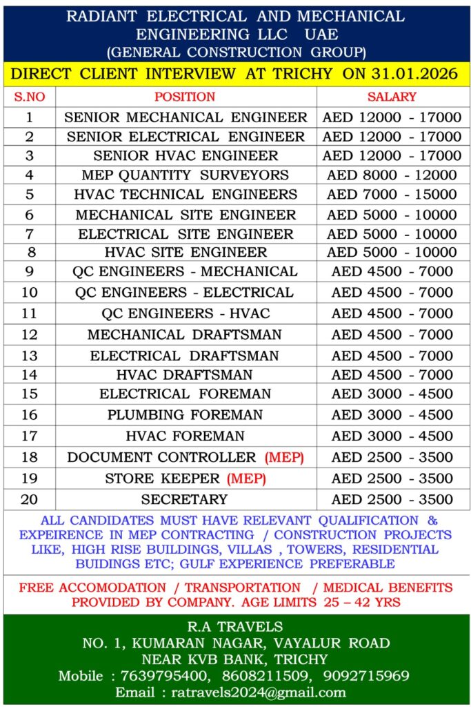 RADIANT ELECTRICAL AND MECHANICAL ENGINEERING LLC UAE