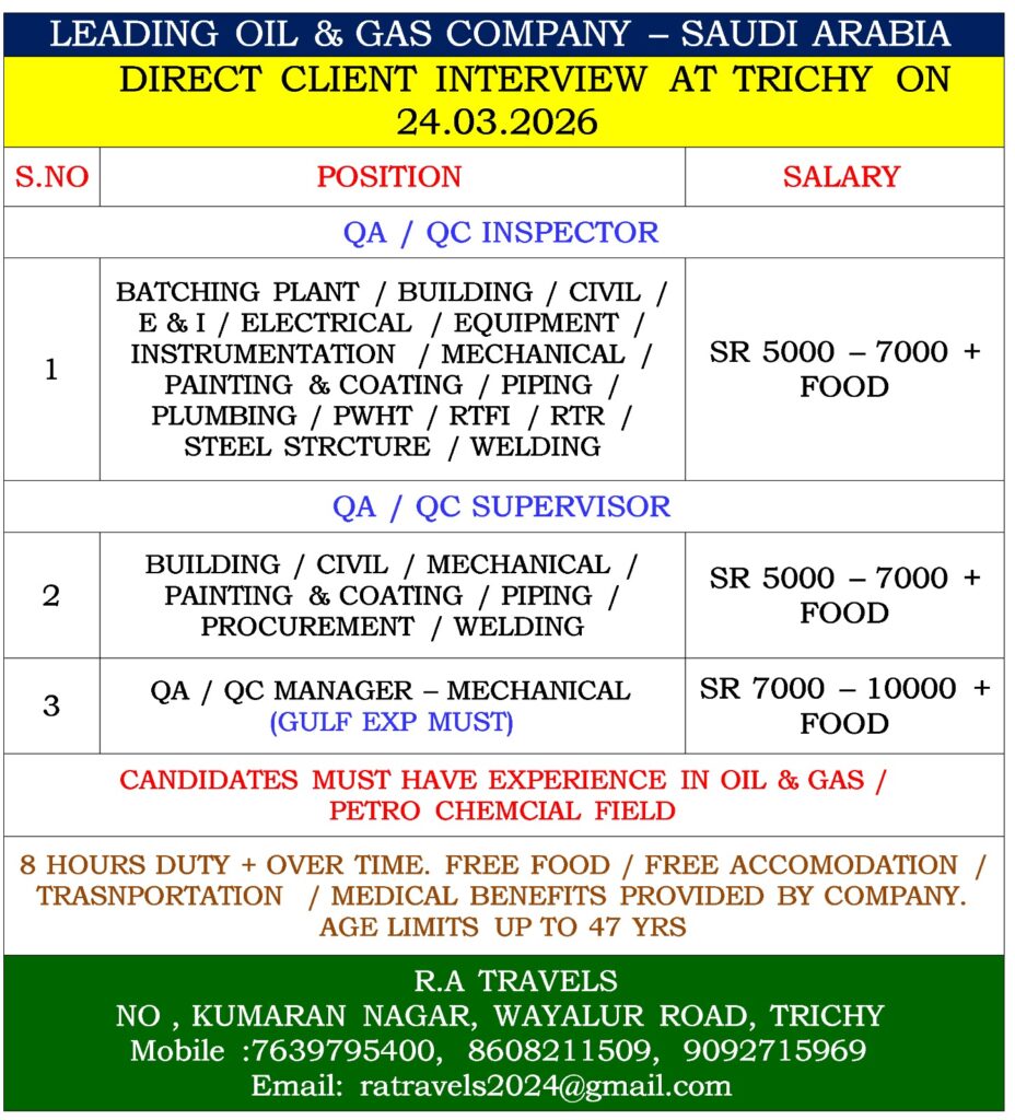 LEADING OIL & GAS COMPANY - SAUDI ARABIA