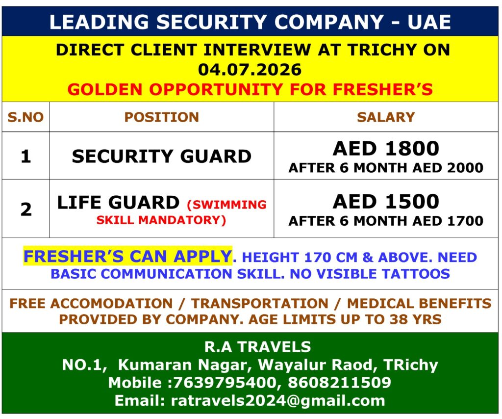 Leading Security Company UAE Jobs 2026